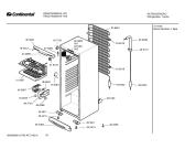 Схема №3 RSG275026N CONTINENTAL с изображением Дверь для холодильной камеры Bosch 00241114