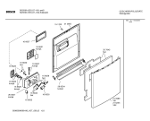 Схема №6 SGS5945EP с изображением Передняя панель для электропосудомоечной машины Bosch 00366540
