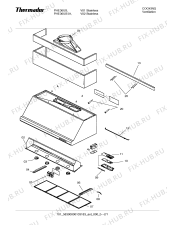 Схема №2 PHE36US с изображением Рамка для вентиляции Bosch 00487469
