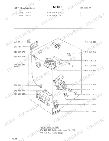 Взрыв-схема стиральной машины Aeg LAV750 W - Схема узла Section7