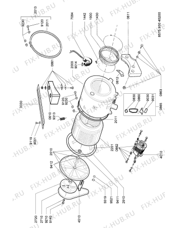 Схема №3 AWZ 930 HK с изображением Декоративная панель для стиральной машины Whirlpool 481246079135
