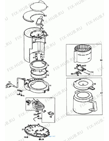 Схема №1 Aromaster 10 special с изображением Корпусная деталь для электрокофеварки BRAUN BR67000757