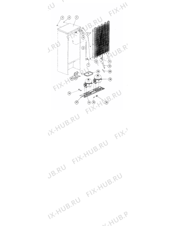 Взрыв-схема холодильника STINOL 120ERLZ (F025559) - Схема узла