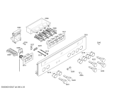 Схема №6 E1952W1 с изображением Панель управления для духового шкафа Bosch 00446292