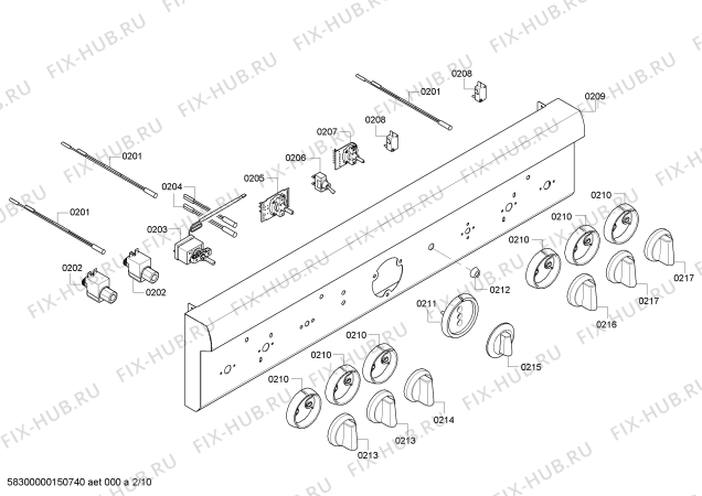 Схема №10 PRL364GDH с изображением Крепежный набор для духового шкафа Bosch 00652995