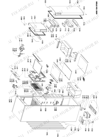 Схема №1 KDN 401 PROFRESH A+I с изображением Вставка для холодильной камеры Whirlpool 481010394261