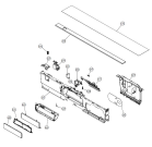 Схема №7 D5426XLS (491301, DW16.1) с изображением Накладка на панель управления для посудомойки Gorenje 468374