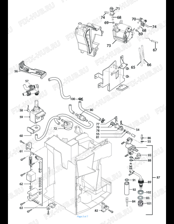 Взрыв-схема кофеварки (кофемашины) DELONGHI MAGNIFICA  ESAM03.105.S     S11 - Схема узла 3