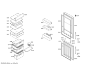 Схема №4 3KFP7667 с изображением Дверь морозильной камеры для холодильника Bosch 00687391