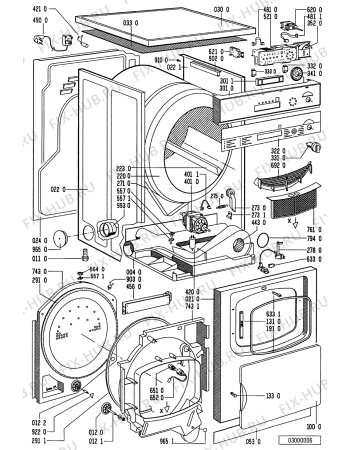 Схема №1 TRA 3370/WS-NL с изображением Обшивка для сушильной машины Whirlpool 481245219135