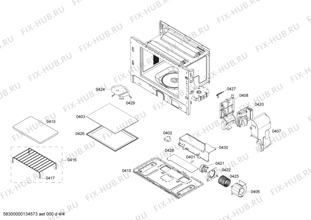 Схема №4 BM220130CN с изображением Планка для плиты (духовки) Bosch 00667744