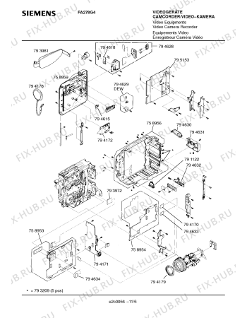 Схема №11 FA278G4 с изображением Модуль для видеотехники Siemens 00794633