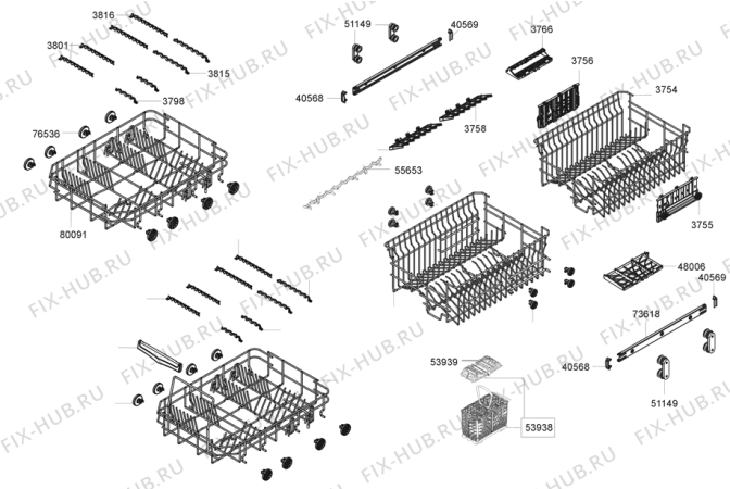 Взрыв-схема посудомоечной машины Korting KS53325W (426452, PMS45S) - Схема узла 05