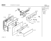 Схема №4 HEV2550EU с изображением Передняя часть корпуса для духового шкафа Bosch 00360453
