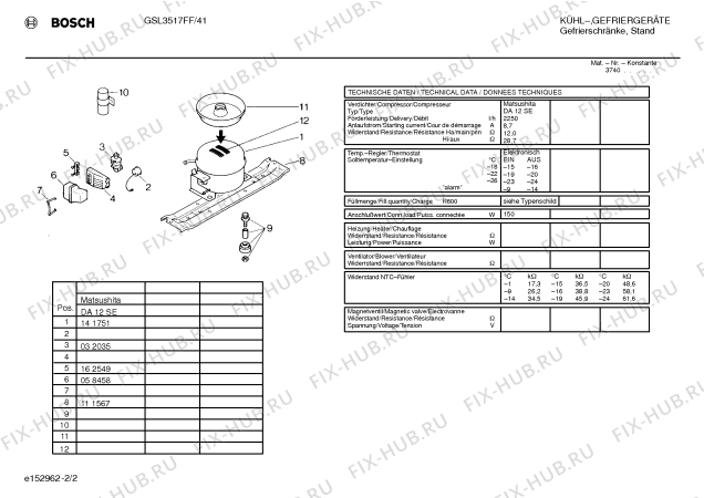 Взрыв-схема холодильника Bosch GSL3517FF - Схема узла 02