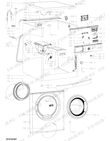 Схема №2 WWDC7146 (F091448) с изображением Инструкция по обслуживанию для стиралки Indesit C00365723