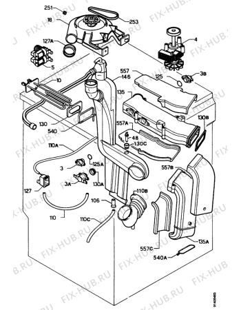 Взрыв-схема стиральной машины Zanker WTF2460 - Схема узла Dryer equipment