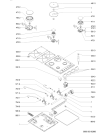Схема №1 0-716 D с изображением Кнопка (ручка регулировки) для плиты (духовки) Whirlpool 481941129256