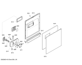 Схема №6 SGS85E22EU с изображением Передняя панель для посудомойки Bosch 00665972