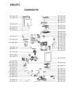 Схема №5 EA8050PN/700 с изображением Корпусная деталь для электрокофеварки Krups MS-5883931