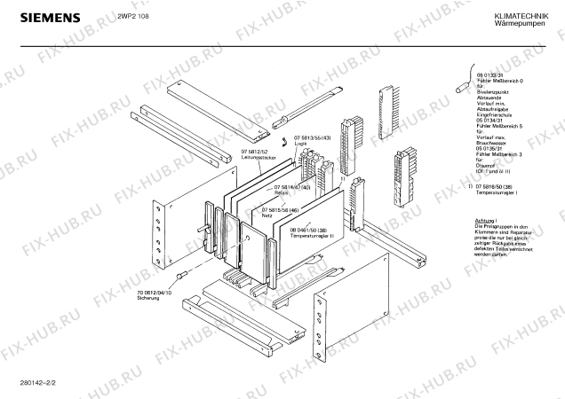 Взрыв-схема стиральной машины Siemens Ag 2WP2108 - Схема узла 02