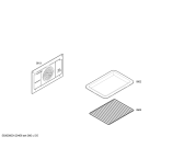 Схема №5 3HT504EP с изображением Передняя часть корпуса для плиты (духовки) Bosch 00662498