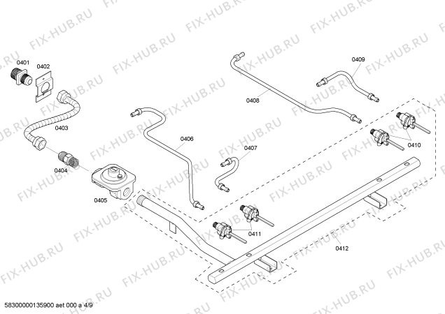 Схема №9 PRD304EHU Thermador с изображением Плата для духового шкафа Bosch 00144374