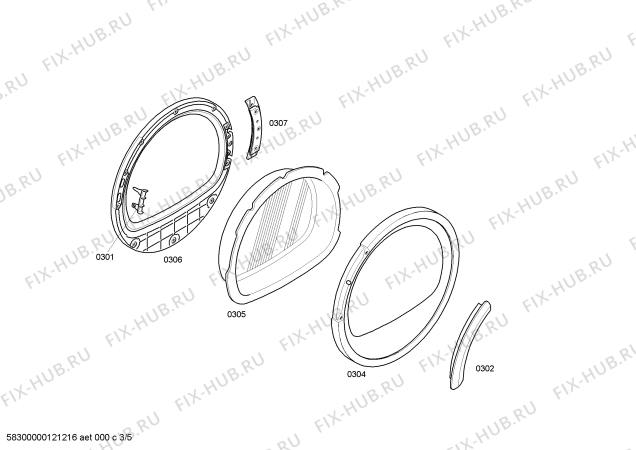 Схема №5 WT36V380FG с изображением Панель управления для сушилки Siemens 00661232