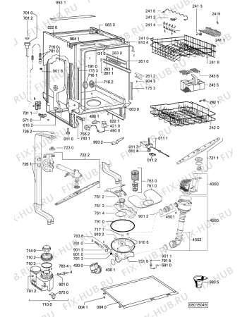 Схема №2 ADP 3550 с изображением Панель для посудомоечной машины Whirlpool 481245373705