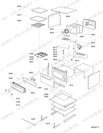 Схема №1 AMW 589 IX с изображением Холдер для плиты (духовки) Whirlpool 480121100715