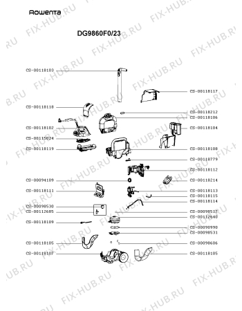 Схема №1 DG9860F0/23 с изображением Электропитание для электроутюга Rowenta CS-00118112