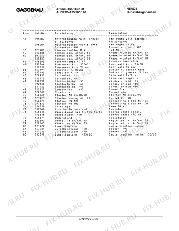 Схема №8 AH250190 с изображением Уголок для вытяжки Bosch 00322663