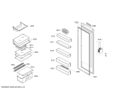 Схема №3 KS34RV42 с изображением Дверь для холодильника Siemens 00246428