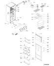 Схема №2 ARC 4324/AL с изображением Дверца для холодильной камеры Whirlpool 480132101373