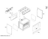Схема №8 PRL364GDH с изображением Рамка для электропечи Bosch 00683764