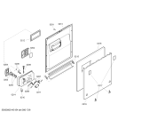 Схема №5 SGI55E64EU с изображением Внешняя дверь для электропосудомоечной машины Bosch 00470807