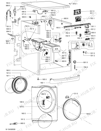 Схема №2 AWOE 8444 с изображением Микромодуль для стиральной машины Whirlpool 481010412993
