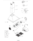 Схема №1 DK600S (106404) с изображением Фланец для вытяжки Gorenje 465583