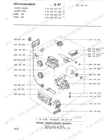 Взрыв-схема стиральной машины Rondo (N Rn) RONDO 936 - Схема узла Section4