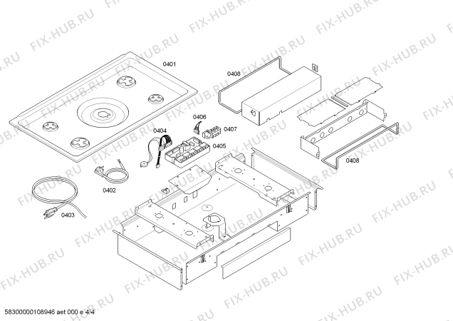 Схема №3 KG491110CA с изображением Зуммер для плиты (духовки) Bosch 00600284