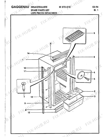Схема №14 IK544023 с изображением Электрический предохранитель для холодильной камеры Bosch 00260273