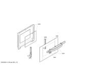 Схема №5 CH10142 energy с изображением Передняя часть корпуса для духового шкафа Bosch 00444654
