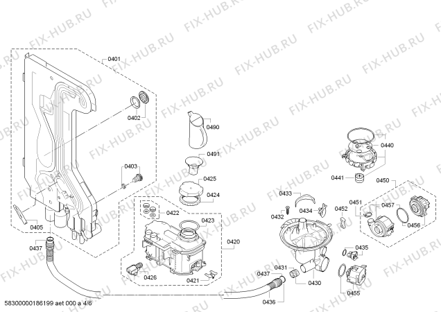 Схема №6 BM4223EG BM4223EG A+ с изображением Ручка выбора программ для посудомойки Bosch 00634612