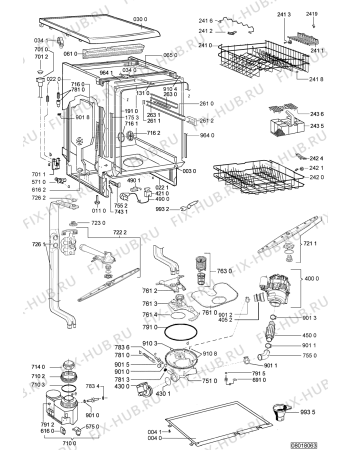 Схема №2 C 8000 с изображением Микромодуль для электропосудомоечной машины Whirlpool 480140101735