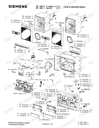 Взрыв-схема аудиотехники Siemens RM8805 - Схема узла 03