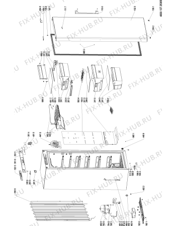 Схема №1 WVE1751 NFW с изображением Панель управления для холодильной камеры Whirlpool 481010684590