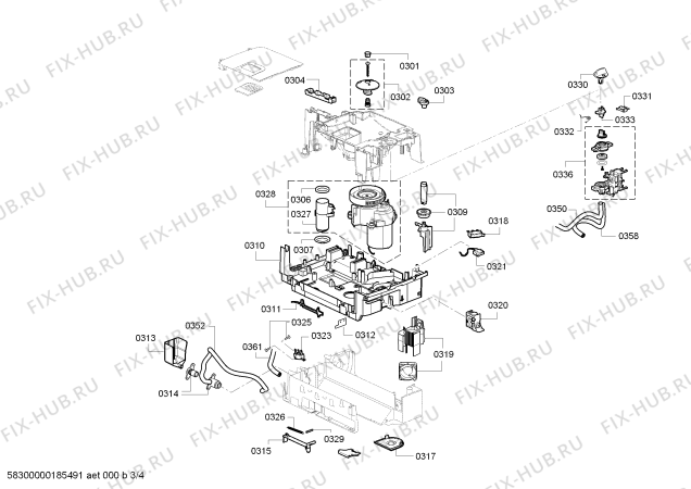 Схема №4 ZCM3821B Compact Caffe с изображением Шланг для электрокофеварки Zelmer 00635428
