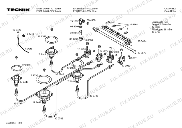 Схема №2 ER3TI91 с изображением Варочная панель для электропечи Bosch 00215390