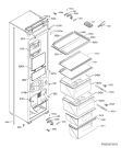 Схема №1 SCZ81800C0 с изображением Ящик (корзина) для холодильной камеры Aeg 140009678032