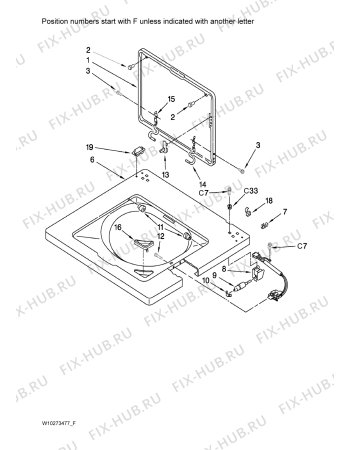 Схема №14 YMET3800TW2 с изображением Рукоятка для стиралки Whirlpool 481953598597